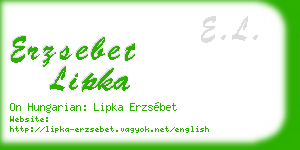erzsebet lipka business card