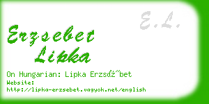 erzsebet lipka business card